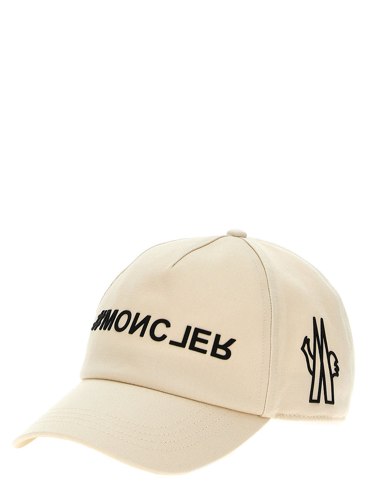 Logo Printed Cap Hats White