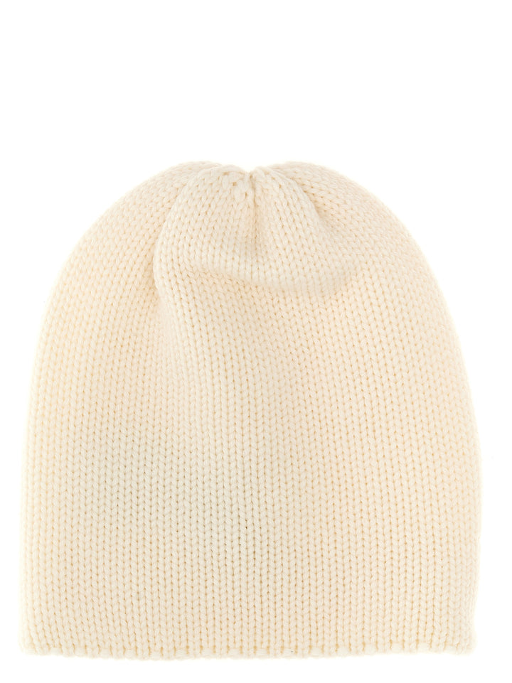 Logo Beanie Hats White