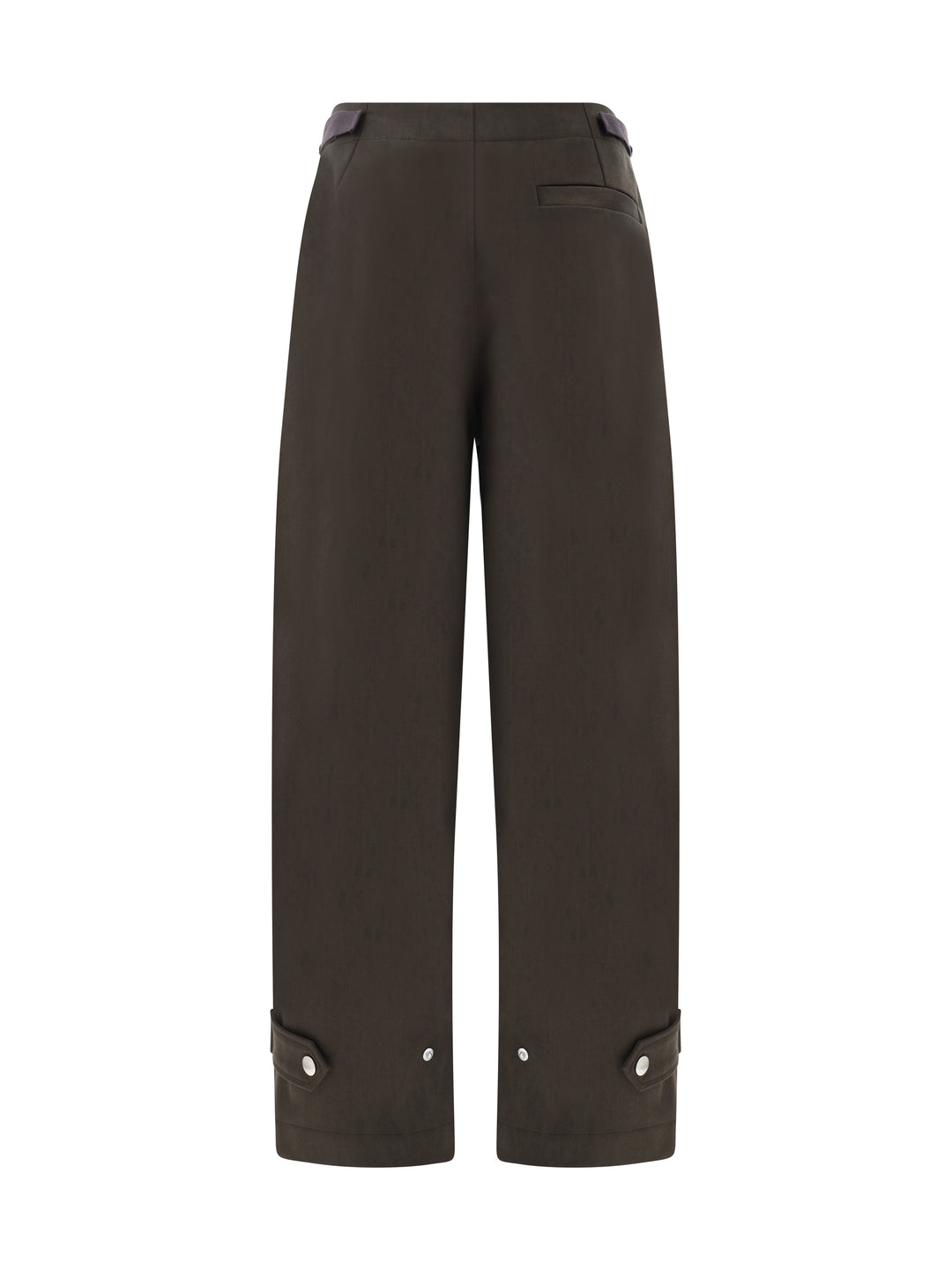 Cotton trouser with lateral adjustable straps