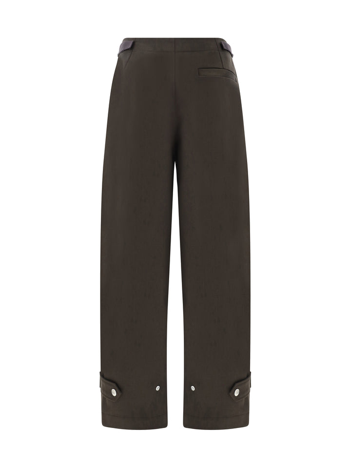 Cotton trouser with lateral adjustable straps