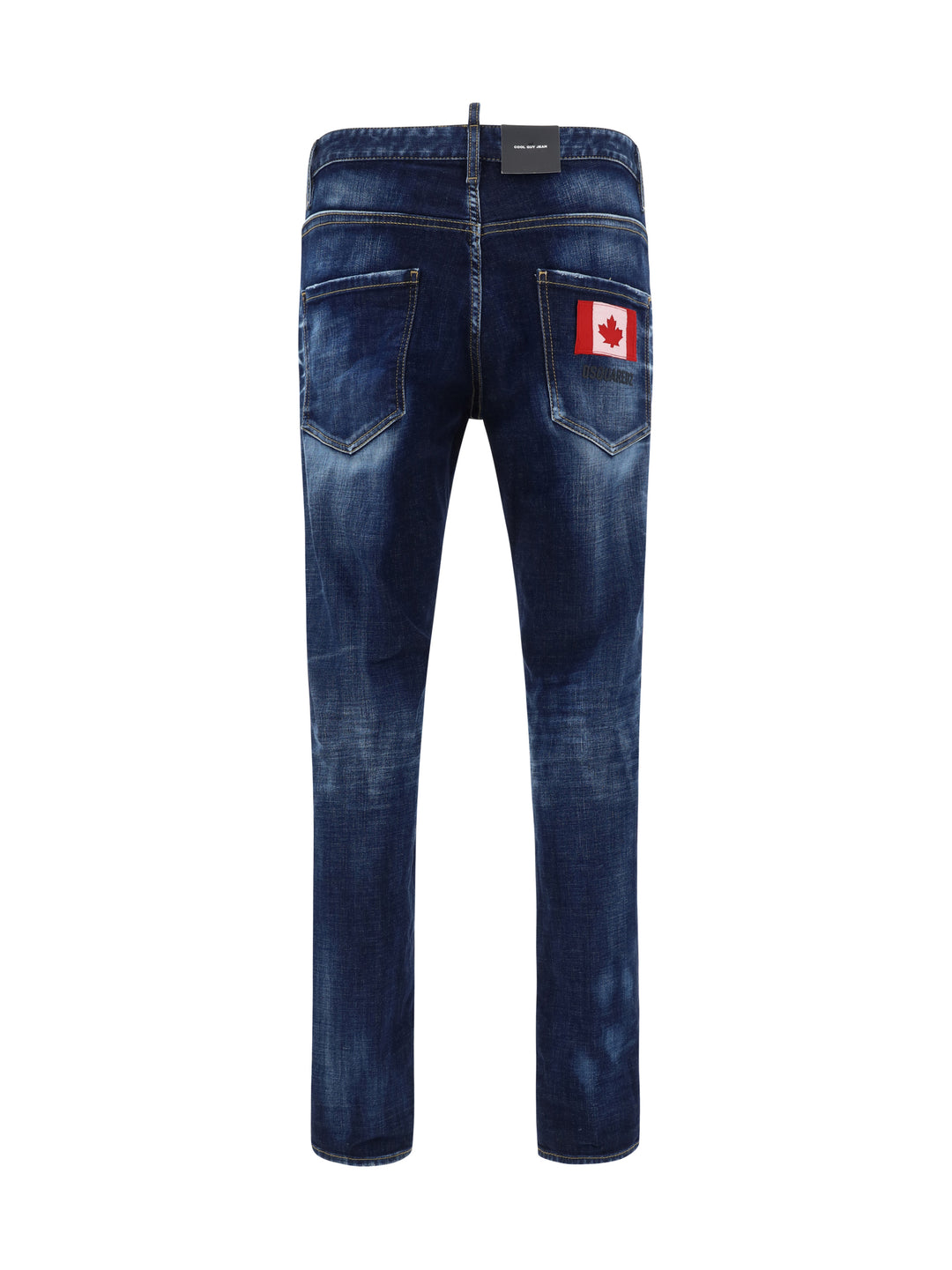 Cotton jeans with iconic back patch