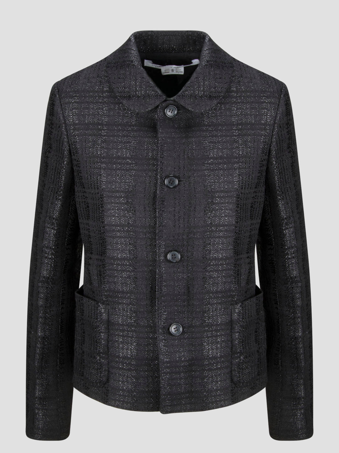 Tweed shirt jacket