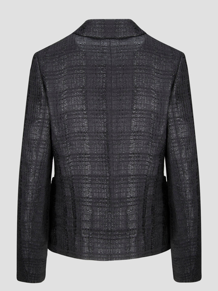 Tweed shirt jacket