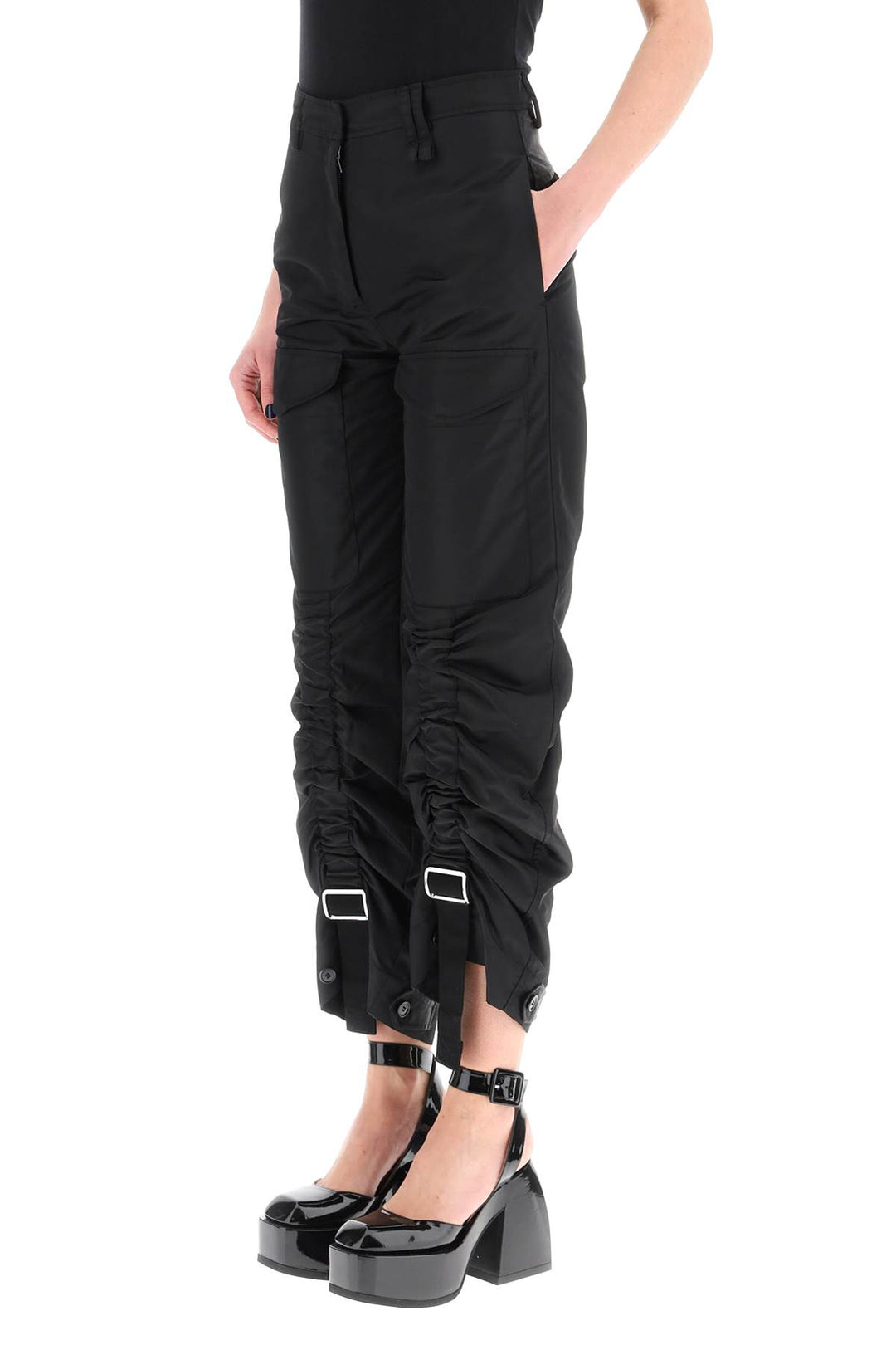 Adjustable Satin Cargo Pants - Simone Rocha - Women