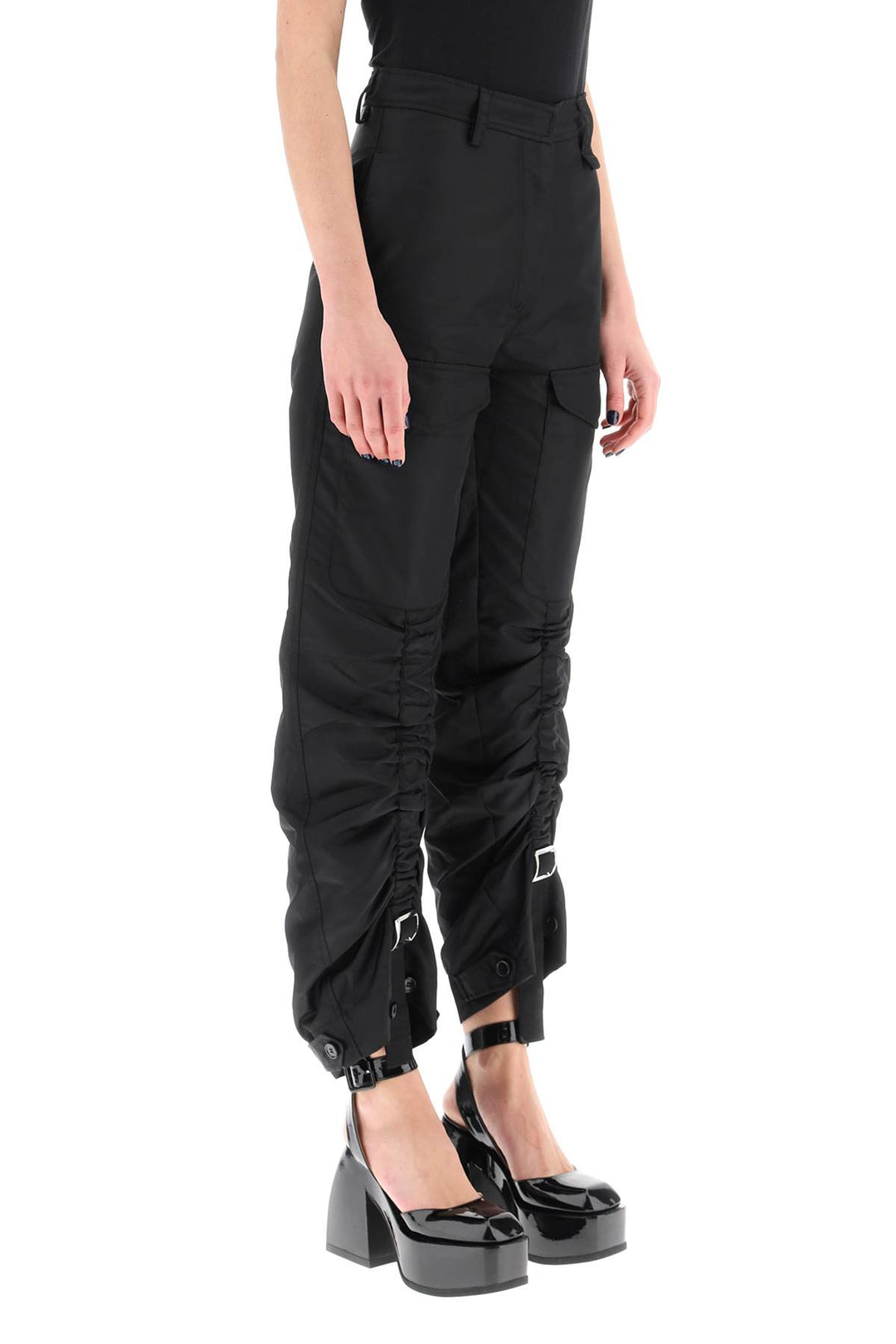 Adjustable Satin Cargo Pants - Simone Rocha - Women