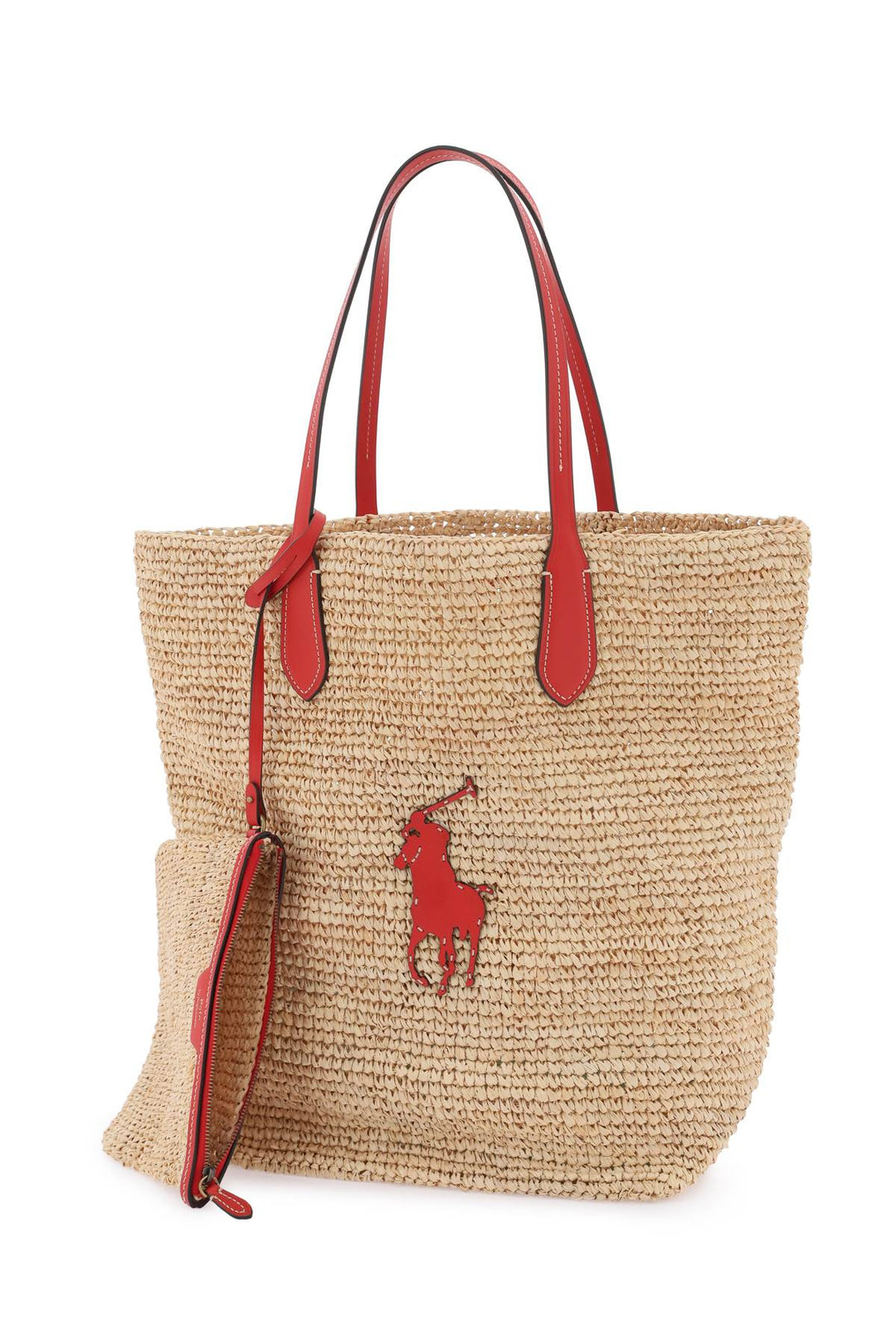 Large Big Pony Raffia Tote Bag - Polo Ralph Lauren - Women