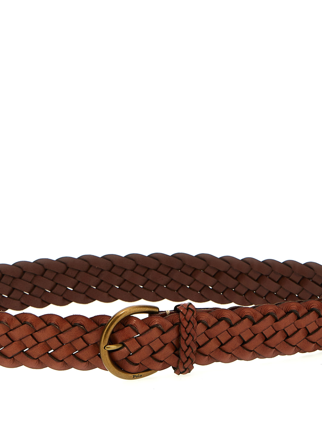 Braided Leather Belt Belts Brown