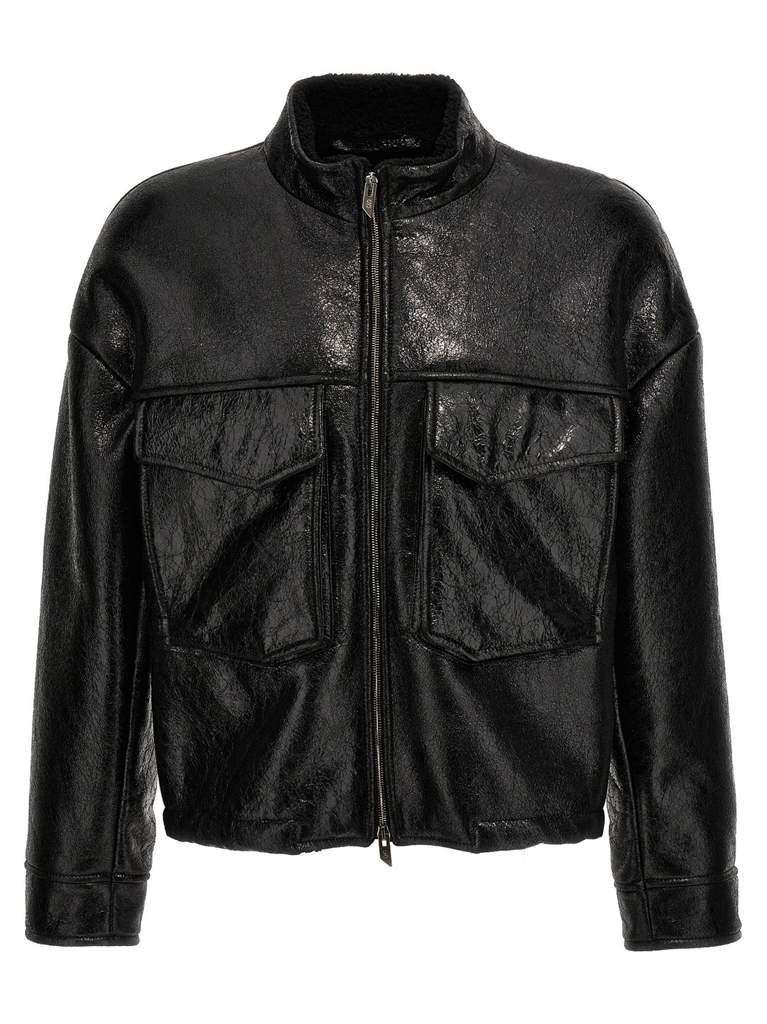 Craclè Leather Jacket Casual Jackets, Parka Black