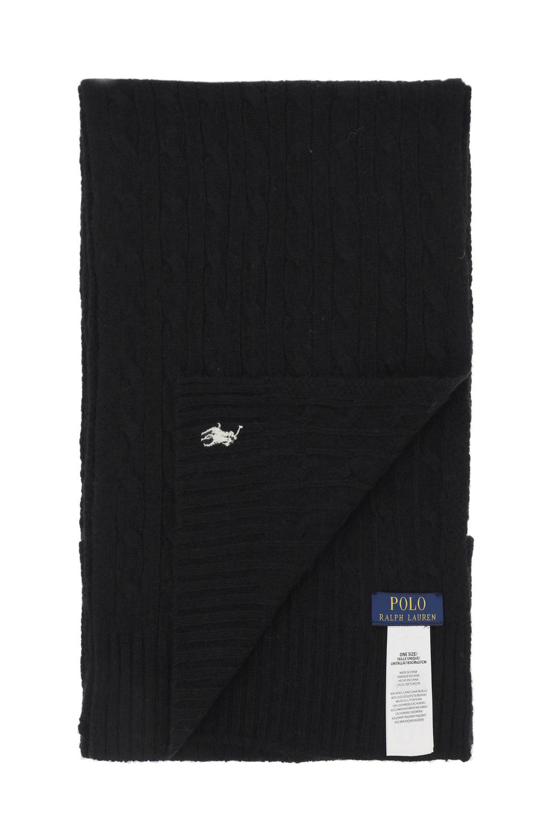 Wool And Cashmere Cable Knit Scarf - Polo Ralph Lauren - Women