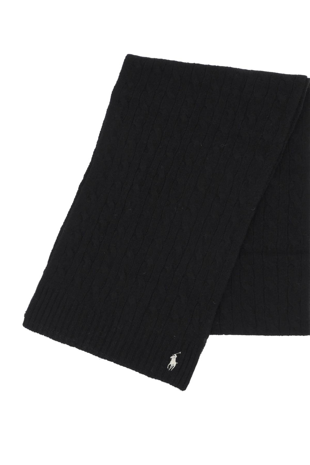 Wool And Cashmere Cable Knit Scarf - Polo Ralph Lauren - Women