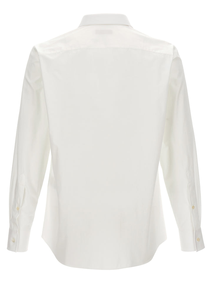 Valentino Shirt With Flower Patch Shirt, Blouse White