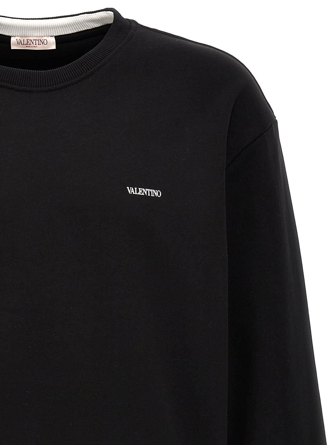 Valentino Logo Print Sweatshirt Black