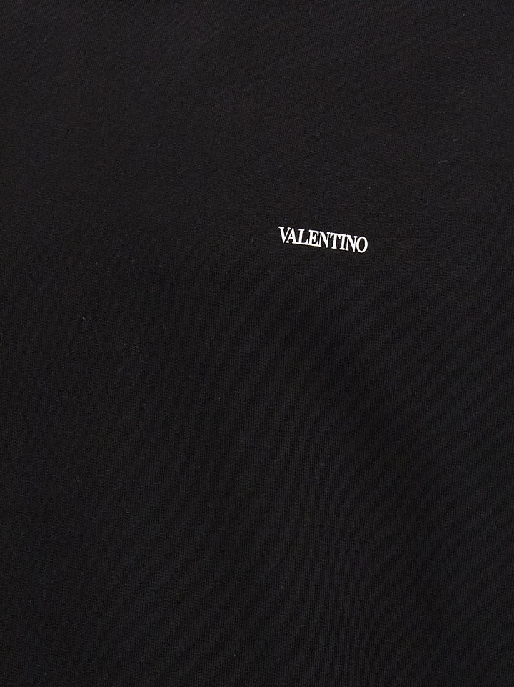 Valentino Logo Print Sweatshirt Black