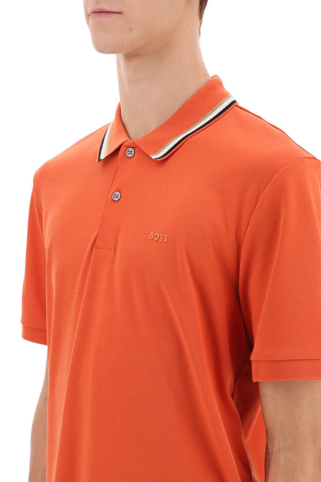 Penrose Polo Shirt In Mercerized Cotton - Boss - Men