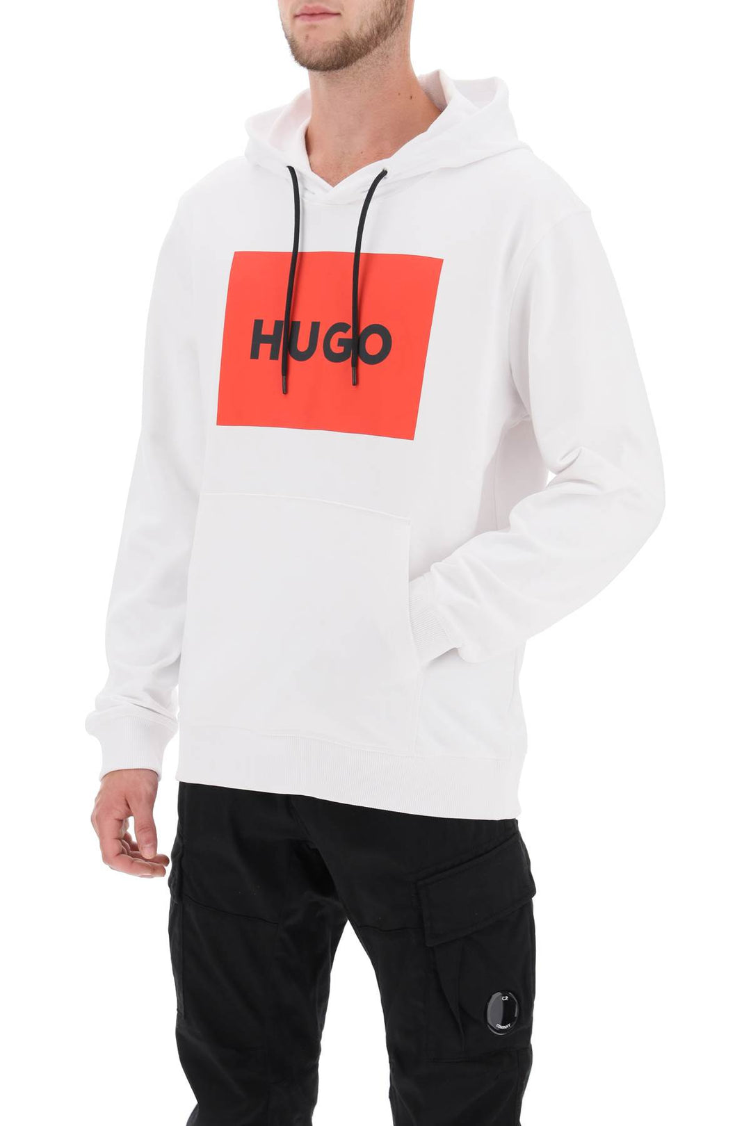 Logo Box Hoodie - Hugo - Men