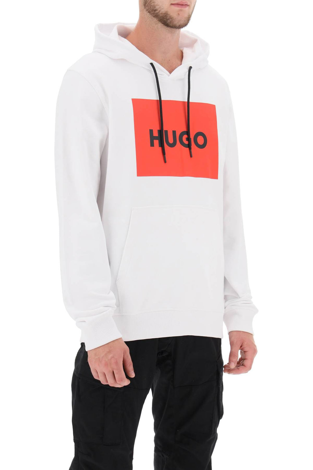 Logo Box Hoodie - Hugo - Men