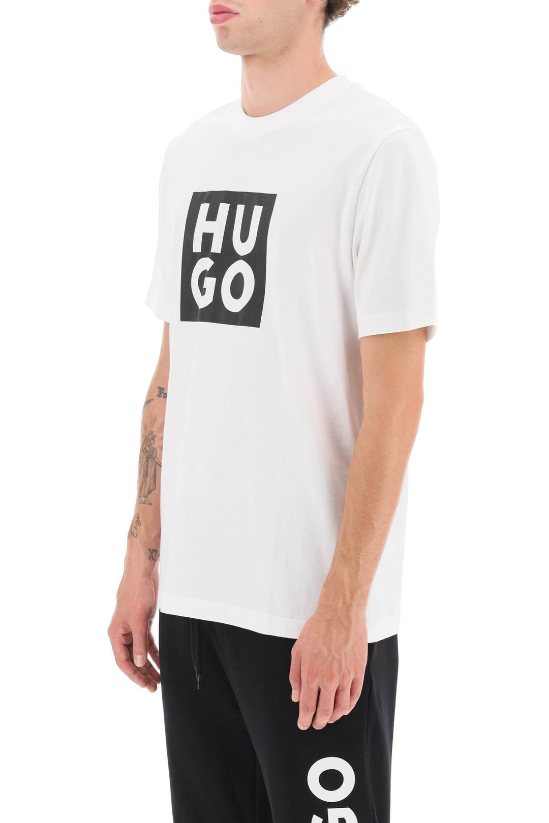 Daltor Logo Print T Shirt - Hugo - Men