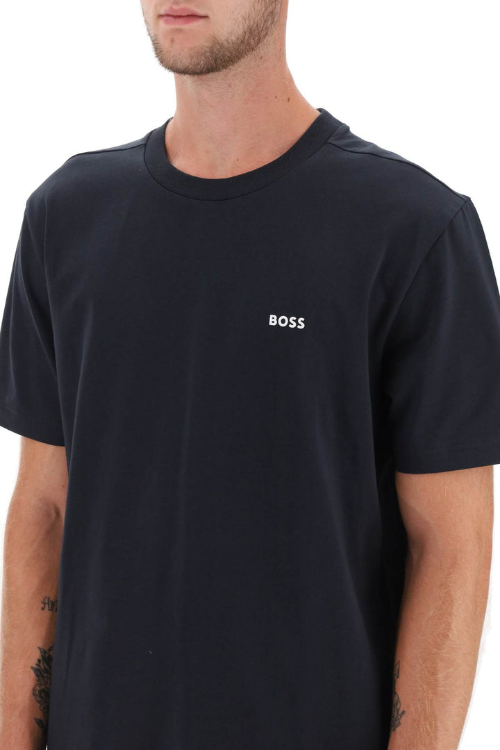 Stretch Cotton T Shirt - Boss - Men