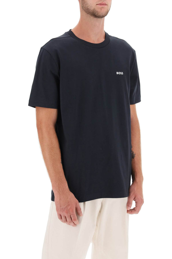 Stretch Cotton T Shirt - Boss - Men