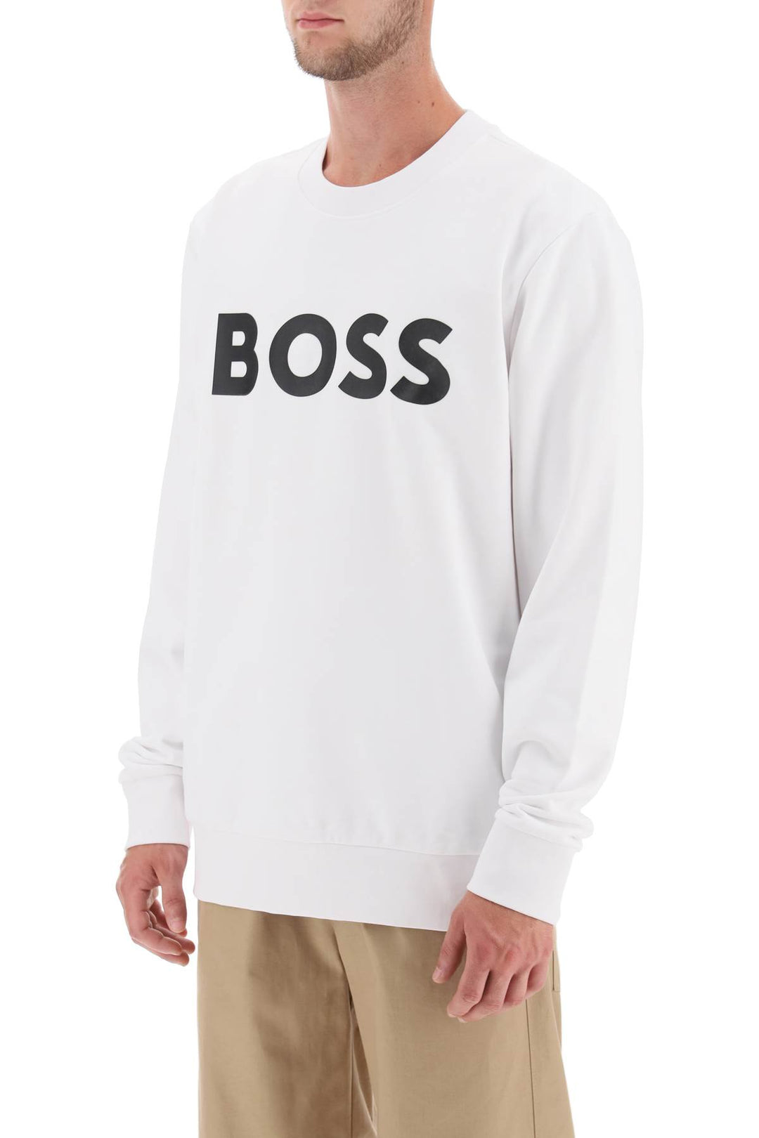 Logo Print Sweatshirt - Boss - Men