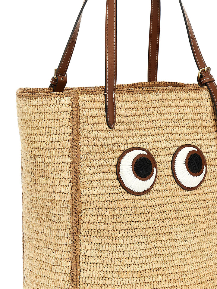 Eyes N/S Tote Bag Beige