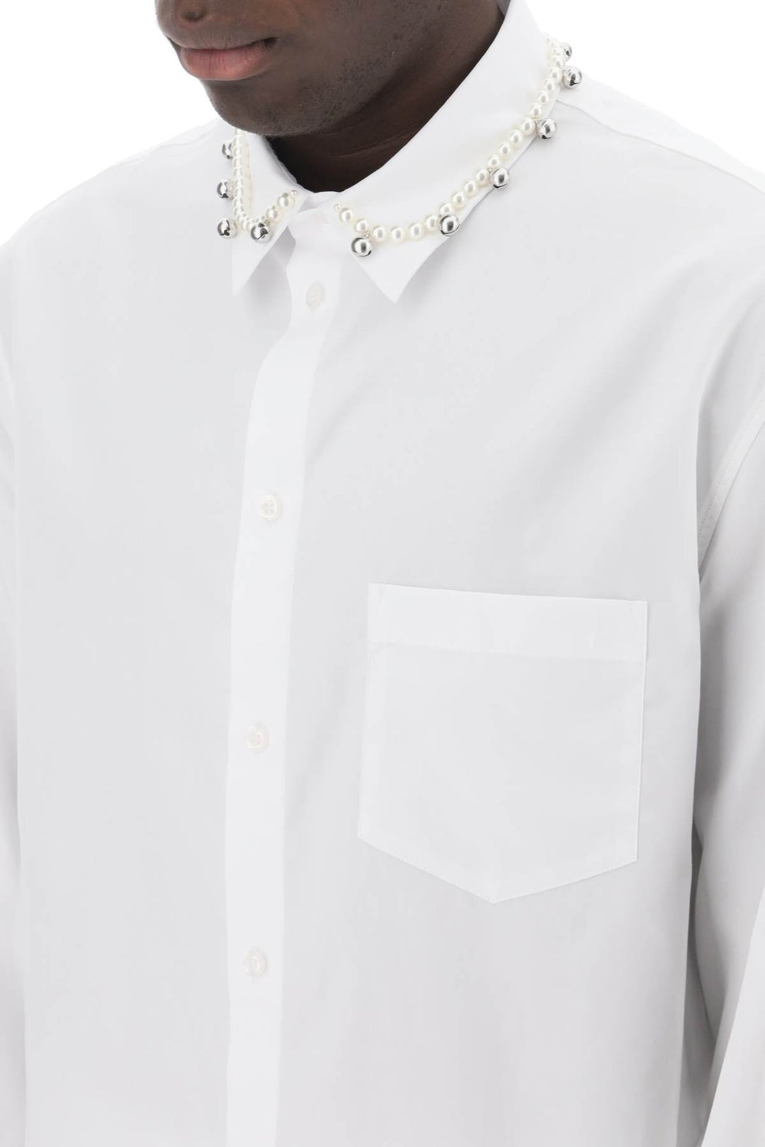 Camicia Con Perle E Campanelli - Simone Rocha - Men