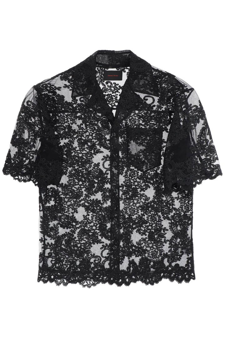 Relaxed Short Sleeve Lace Shirt - Simone Rocha - Men