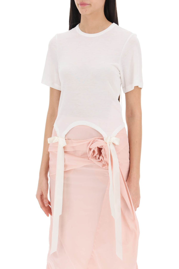 Easy T Shirt With Bow Tails - Simone Rocha - Women