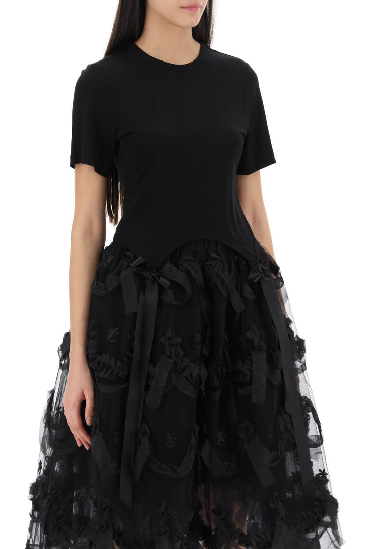 Easy T Shirt With Bow Tails - Simone Rocha - Women