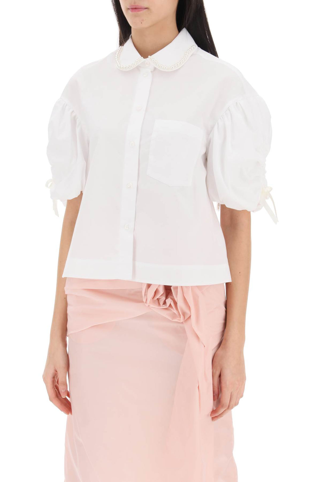 Puff Sleeve Boxy Shirt - Simone Rocha - Women