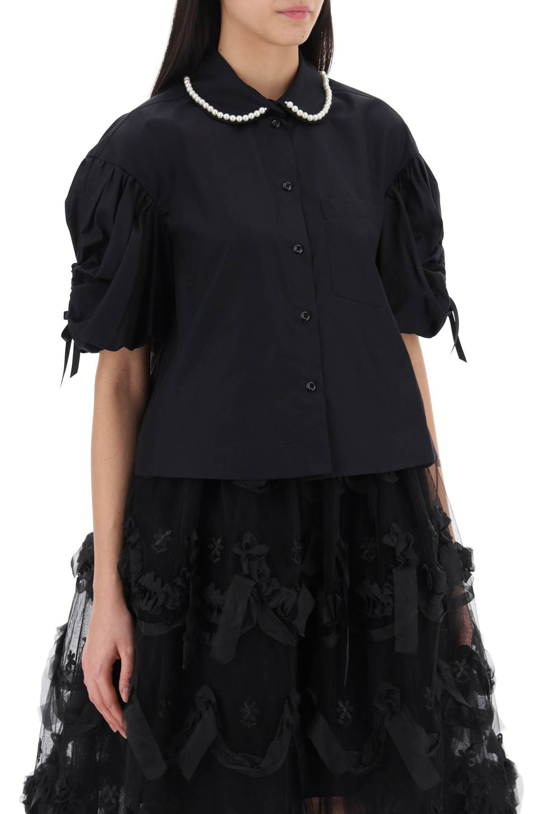 Puff Sleeve Boxy Shirt - Simone Rocha - Women