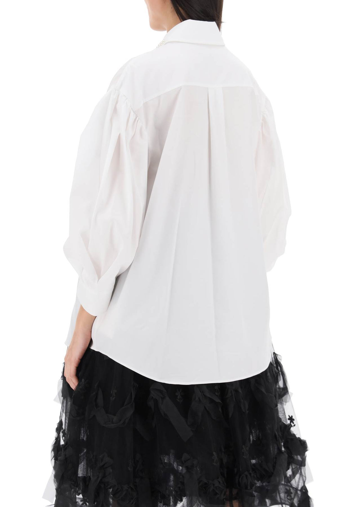 Puff Sleeve Shirt With Embellishment - Simone Rocha - Women