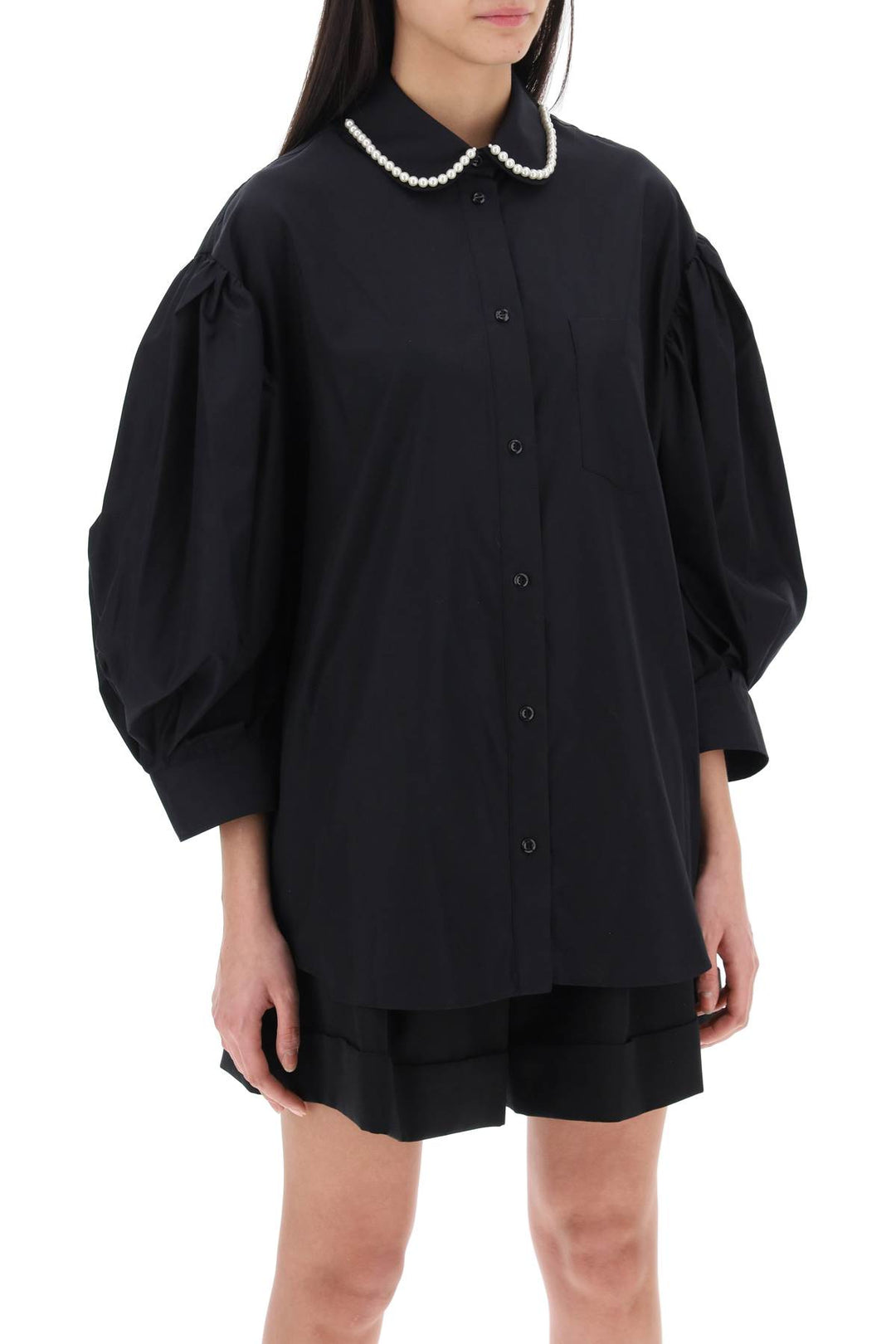 Puff Sleeve Shirt With Embellishment - Simone Rocha - Women