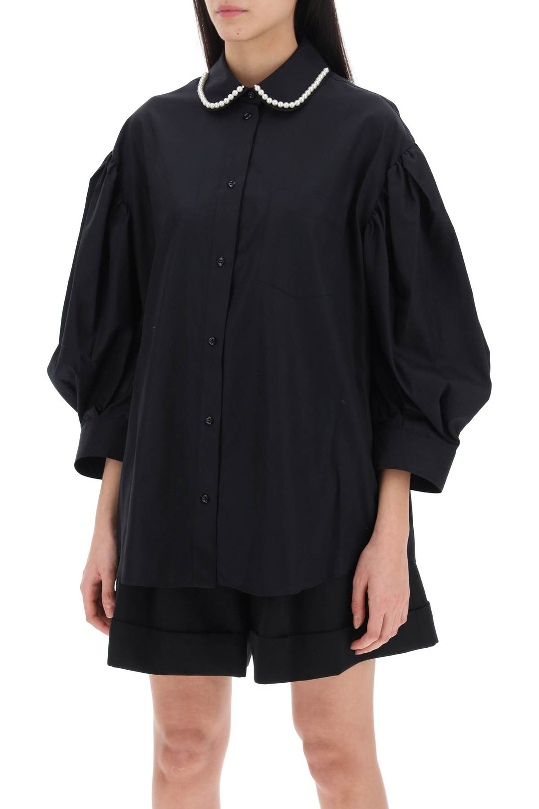 Puff Sleeve Shirt With Embellishment - Simone Rocha - Women