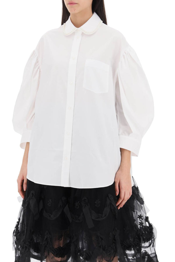 Puff Sleeve Shirt With Embellishment - Simone Rocha - Women