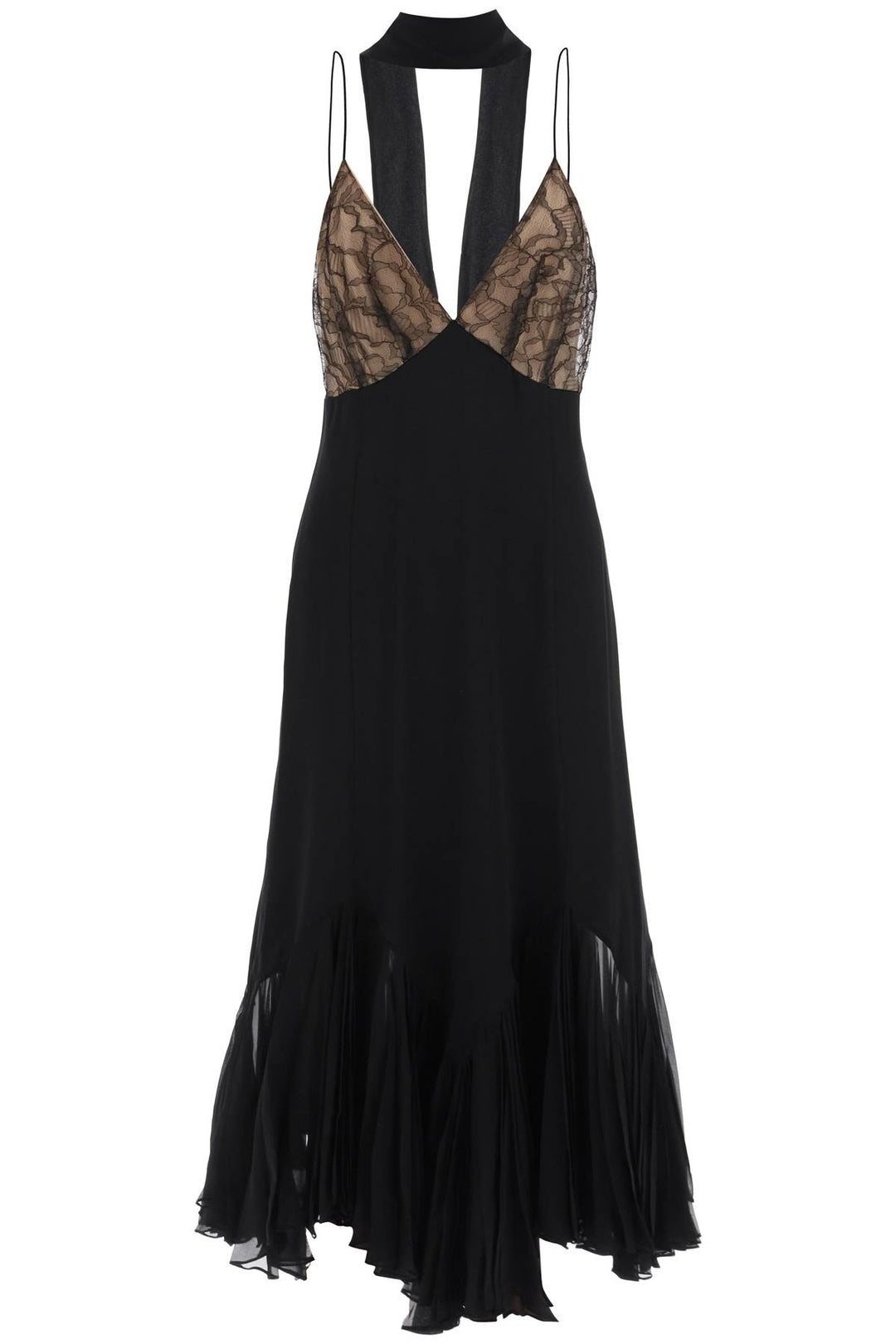 'Candita' Slip Dress With Lace Details - Khaite - Women