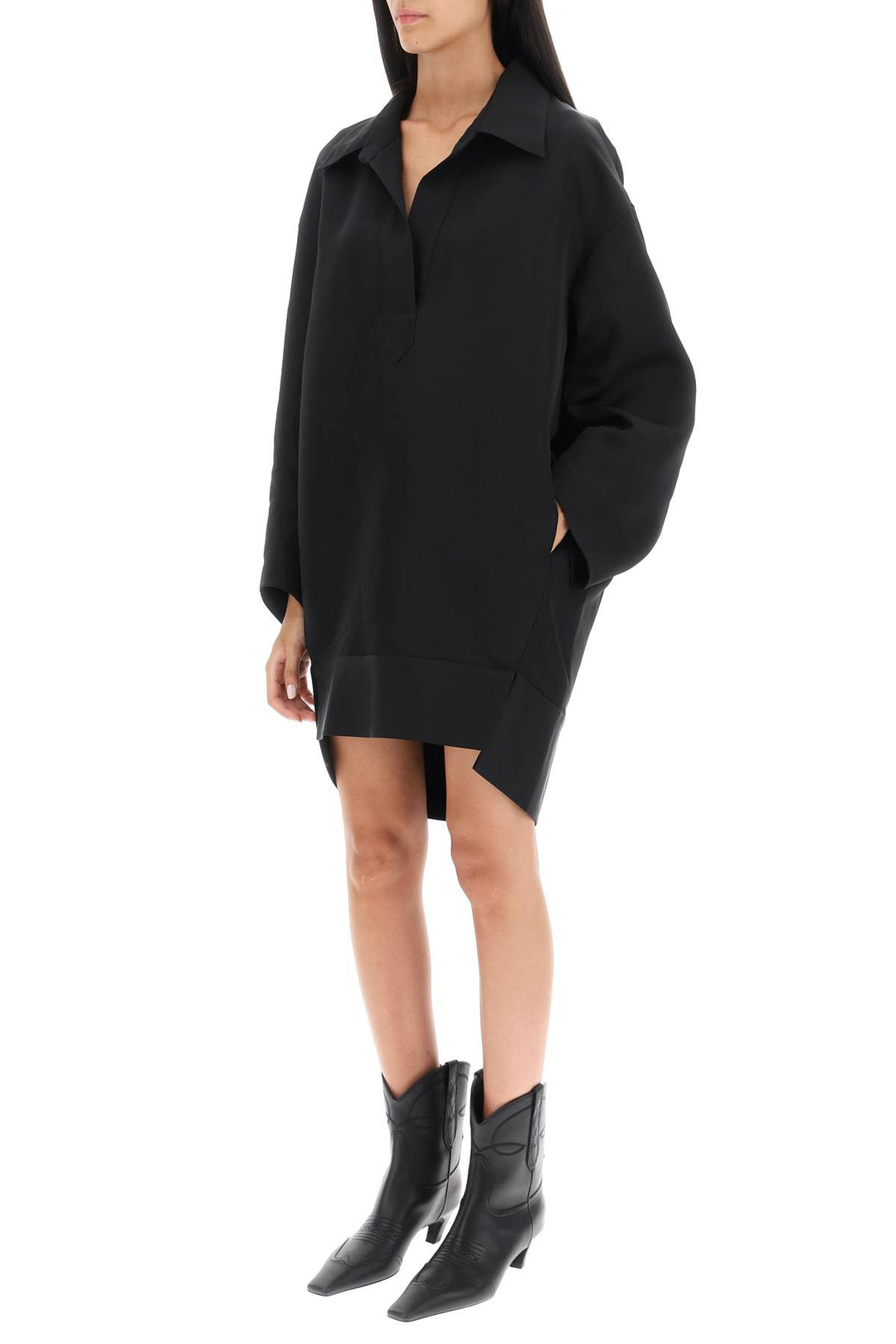 'Kal' Oversized Shirt Dress - Khaite - Women