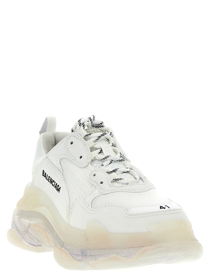 Triple S Clear Sole Sneakers White