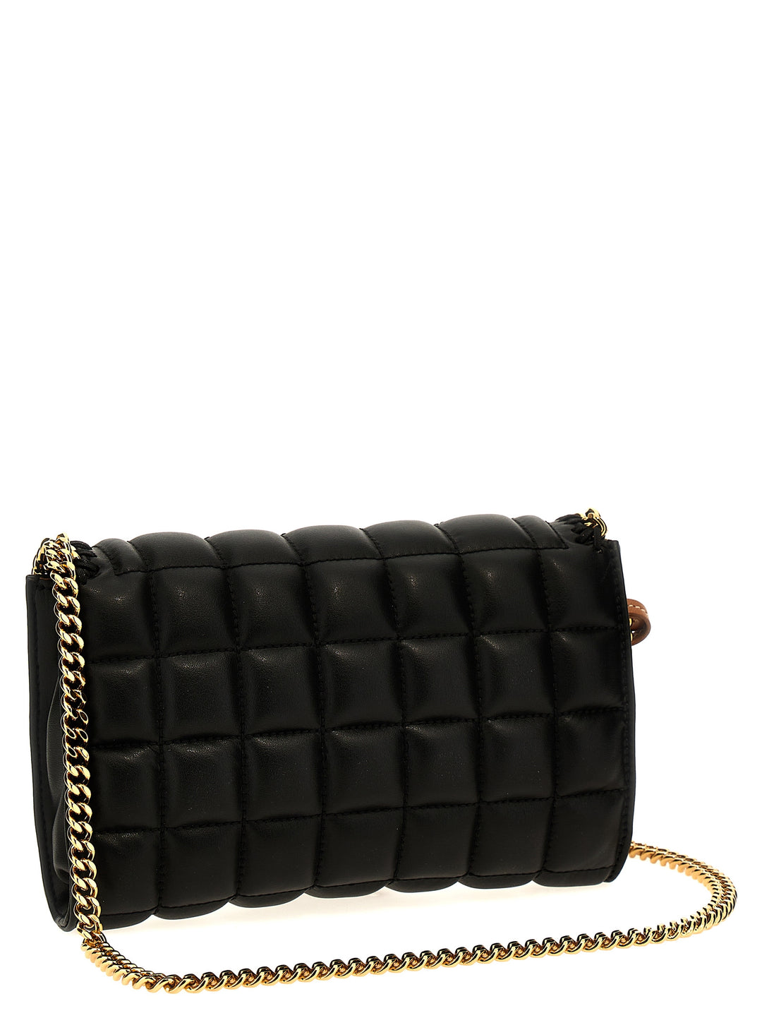 Mini Quilted Shoulder Strap Crossbody Bags Black