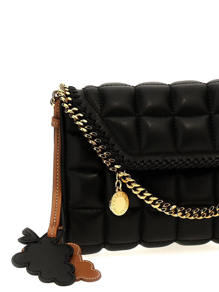 Mini Quilted Shoulder Strap Crossbody Bags Black