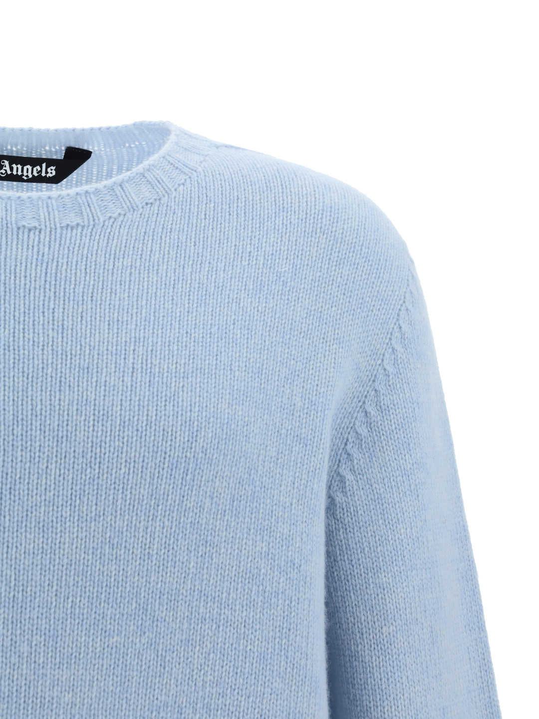 Wool sweater with embroidered logo