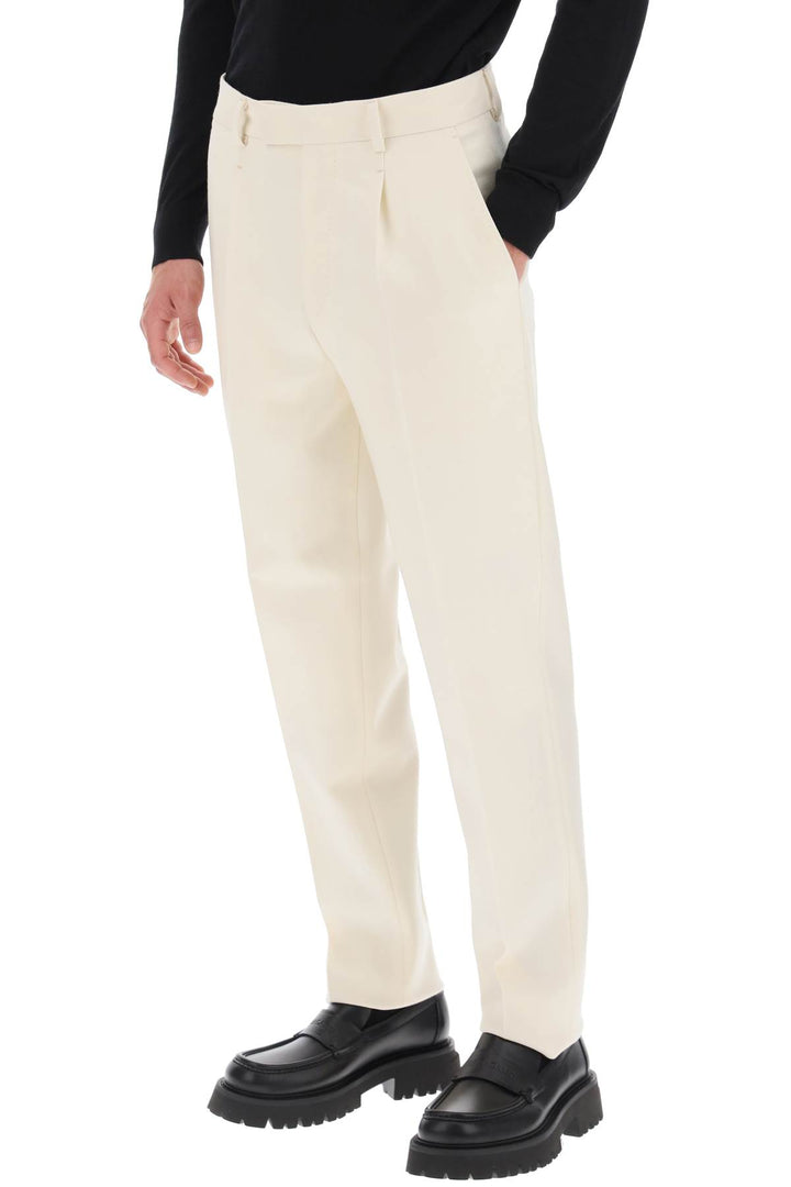 Single Pleat Wool Trousers - Zegna - Men