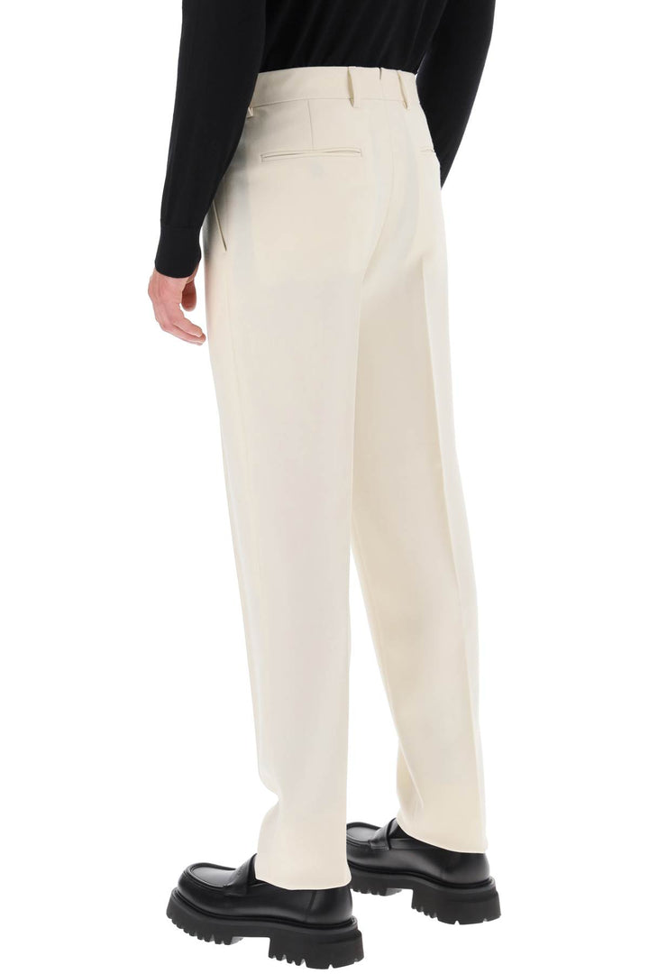 Single Pleat Wool Trousers - Zegna - Men