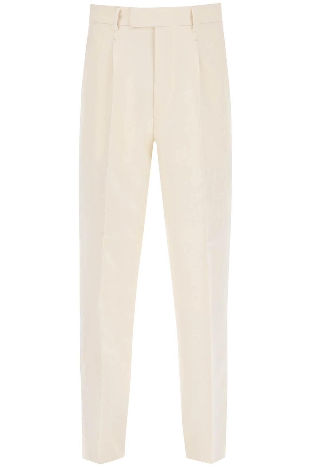 Single Pleat Wool Trousers - Zegna - Men