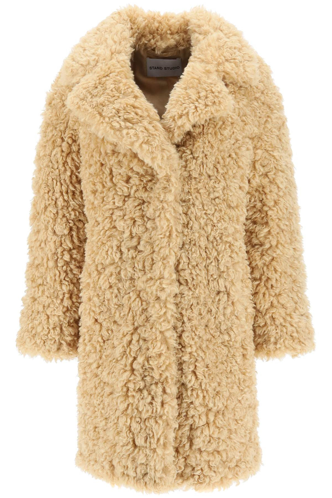 'Camille' Faux Fur Cocoon Coat - Stand Studio - Women