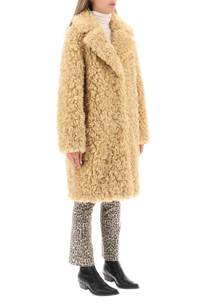 'Camille' Faux Fur Cocoon Coat - Stand Studio - Women