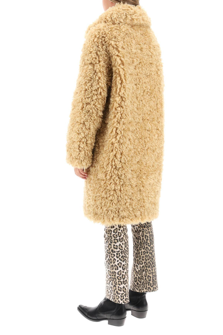 'Camille' Faux Fur Cocoon Coat - Stand Studio - Women