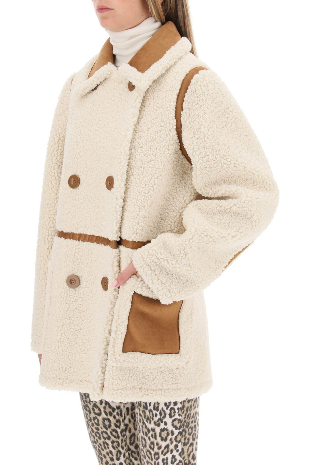 Chole Faux Shearling Jacket - Stand Studio - Women