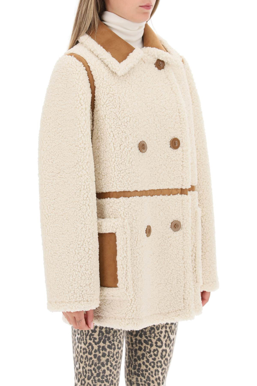 Chole Faux Shearling Jacket - Stand Studio - Women