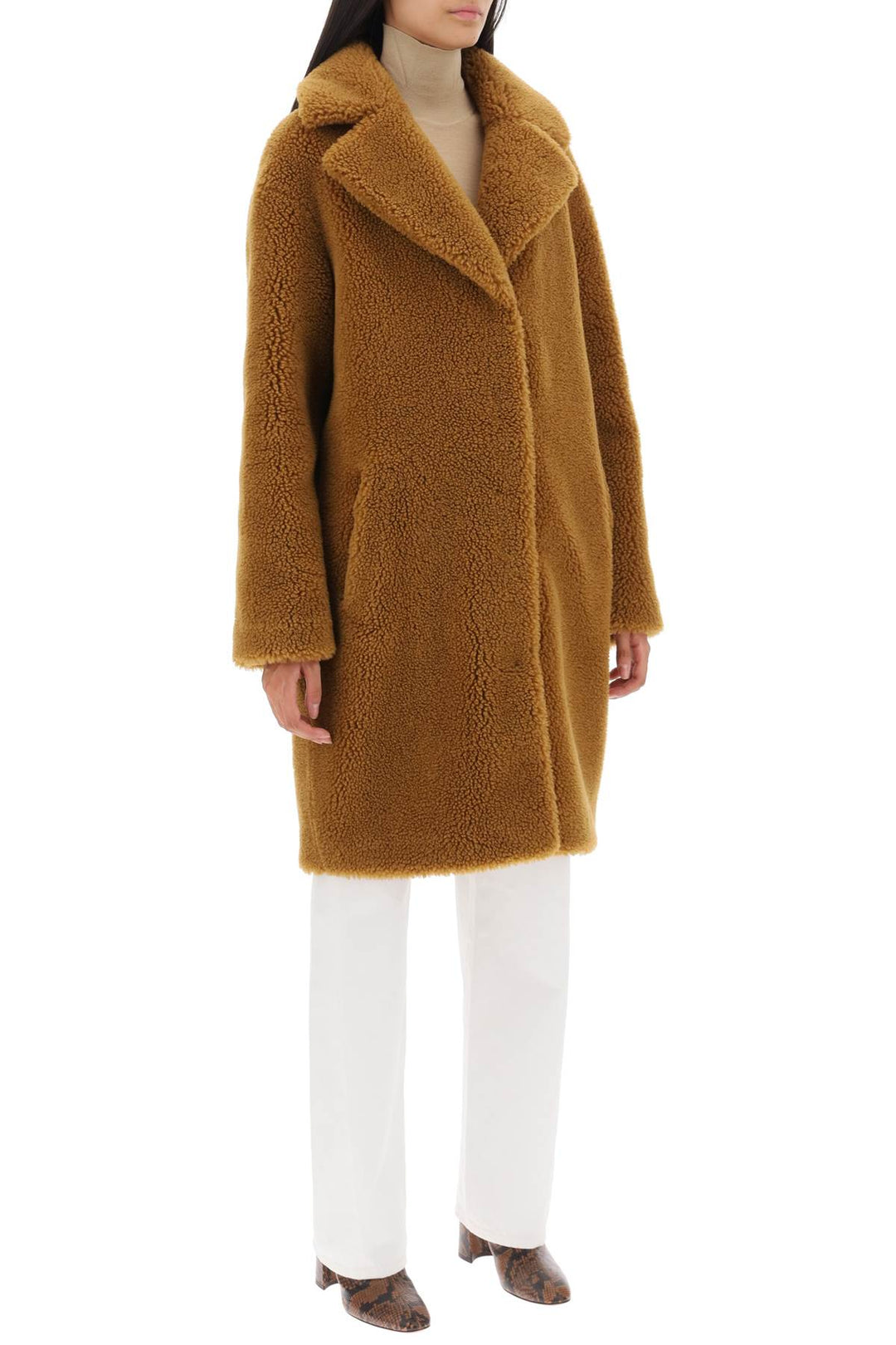 Camille Cocoon Teddy Coat - Stand Studio - Women